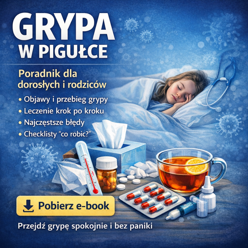Grypa w pigułce – praktyczny poradnik dla dorosłych i dzieci (PDF)
